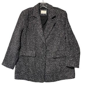 Universal‎ Thread Black & White Tweed Blazer Professional Office Wear Size L